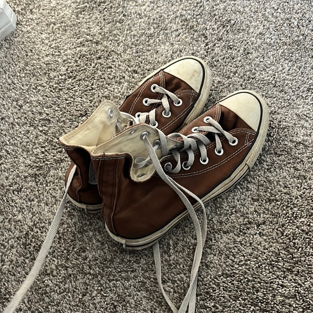 Brown High Top Converse
